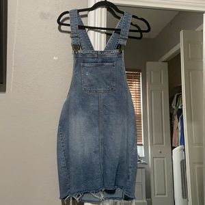 Jean overall dress